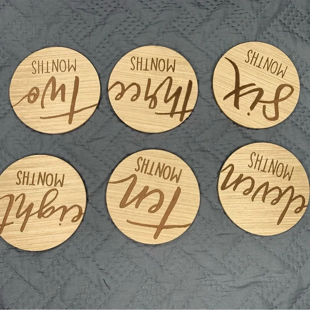 Wooden Milestone Discs